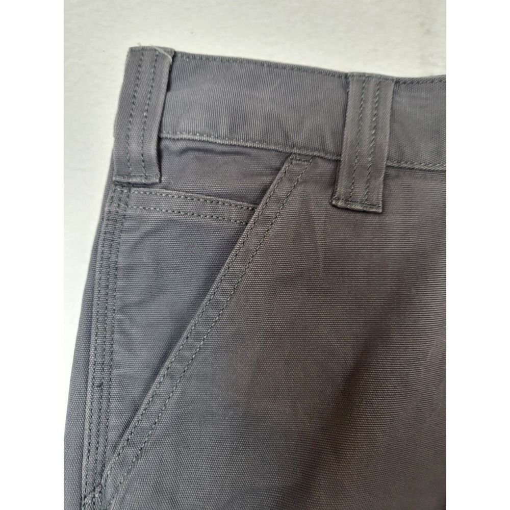 Size 50 Carhartt BS3542 Rugged Flex Relaxed Fit Canvas Cargo Work Short Gray Men - Picture 4 of 8